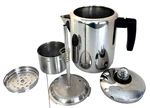 Vtg Copco Stainless Steel 8 Cup Camping Stovetop Percolator Complete New Nos. Fixed Price $29.99.