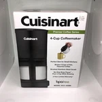 Cuisinart #DCC-450BK Coffee 4-CUP Maker With Stainless-steel Carafe, Black -new. Fixed Price $74.98.