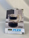 New Vtg Gemco Perk Microwave Coffee Percolator Pot 2-4 Cups Ivory Nib. Fixed Price $34.74.