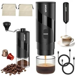 Portable Electric Espresso Machine & Manual Coffee Grinder Standard, Black. Fixed Price $68.31.