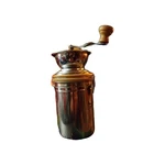 Antique Coffee Grinder, Stainless Steel And Wood. Fixed Price $79.00.