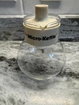Vtg Gemco The Kettle Microwave Glass Tea Coffee Pot Biege Heat Resistant. Fixed Price $8.40.