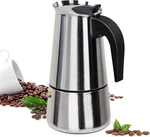 Cafetera Espresso De Acero Inoxidable Para Estufa, 6 Tazas, Color Plateado. Fixed Price $27.99.