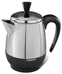 Farberware Electric Coffee Percolator Cup Silver Black FCP240 - Box Damage. Fixed Price $69.99.