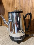 Vintage 8-CUP General Electric Chrome Automatic Coffeemaker Percolator CM11. Fixed Price $29.95.