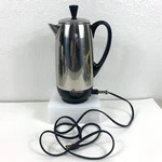 Vtg Farberware Superfast Coffee Percolator Model 142B Fully Automatic 12 Cups. Fixed Price $99.99.