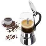 6 Cup Transparent Moka Pot Stainless Steel Uncoated Stovetop Espresso Maker. Fixed Price $52.08.