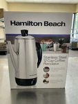 New Hamilton Beach Stainless Steel 12 Cup Electric Percolator Model 40616 Open. Fixed Price $85.00.