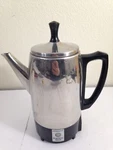 Vtg Presto Percolator # 0282001 Chrome Electric Coffee Maker Bakelite Handle. Fixed Price $24.44.