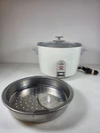 Zojirushi NHS-18 Rice Cooker Steamer 10 Cup White With Stainless Steel Tray. Fixed Price $54.95.