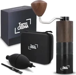 Manual Coffee Stainless Steel Conical Burr Hand Grinder, Terra Crema New. Fixed Price $69.77.