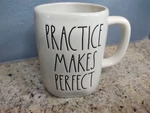 Rae Dunn By Magenta Practice Makes Perfect Coffee/tea Cup/mug Artisan Collection. Fixed Price $10.00.