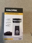 Kalorik One Touch Coffee And Spice Grinder - White/stainless Steel. Fixed Price $20.00.