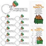 Dumpster Fire Gifts Funny Keychains, Emotional Support Appreciation Coworker. Fixed Price $31.12.