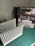 West Bend Bread Slicing Slicer Guide Collapsible Sides #6600 W/box. Fixed Price $24.00.