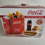 Coca-cola Hot Dog Toaster Nostalgia HDT600COKE Pop-up Retro Cooker W/ Box. Fixed Price $16.96.