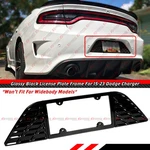 For 2015-23 Dodge Charger Gloss Black Rear License Plate Frame Holder Panel Trim. Fixed Price $57.99.