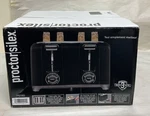 Proctor Silex 4 Slice Black Toaster- Free Shipping. Fixed Price $35.00.
