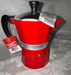 Cook Prep Eat 3 Cup Aluminum Espresso Maker Moka Pot Red. Fixed Price $15.99.