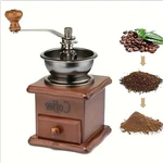 Manual Coffee Grinder - Classic Italian Style Hand Crank Mill With Adjustable Po. Fixed Price $32.99.