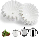 Coffee Filters For Farberware Percolators, 150 Pack, White, 6/9 Cup. Fixed Price $15.79.