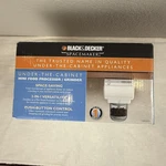 Black & Decker Spacemaker Food Processor Grinder Under Cabinet CG800WM White. Fixed Price $29.99.