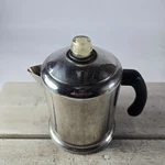 Vintage Farberware Stainless Steel Stove Top Percolator 4-8 Cup Coffee Pot. Fixed Price $34.95.