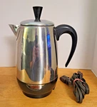 Farberware Superfast Stainless 138B 8-CUP Percolator Coffee Pot Tested Usa. Fixed Price $34.95.