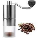 Ezlucky Portable Manual Coffee Grinder - 6.5 X 2, Silver Ceramic Burr. Fixed Price $14.61.