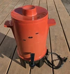Vintage Regal Poly Perk Percolator Flame Orange Urn 10-20 Cups 7420. Fixed Price $14.99.