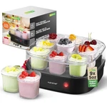 Nutrichef Automatic Yogurt Maker With Lids For Instant Storage. Fixed Price $39.99.