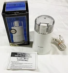 Vintage Mr Coffee Electric Bean Grinder White IDS55 1997 Box Works. Fixed Price $19.99.