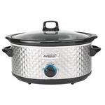 Brentwood Select 7 Qt Slow Cooker In Silver. Fixed Price $76.23.
