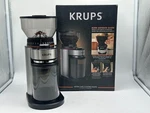 Krups Flat Burr Coffee Grinder Electric, 18 Adjustable Settings. Fixed Price $44.95.