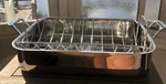 Cuisinart Roasting Pan With Rack, 16 Chef Classic, Stainless. Fixed Price $64.99.