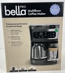 Bella Pro Multibrew 12-CUP Drip & Single-serve Coffee Maker Black Stainless. Fixed Price $49.39.