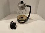Vintage Proctor Silex Mid Century Atomic Starburst Coffee Percolator Model 70503. Fixed Price $75.00.