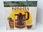 Vintage Gemco Infini Tea Gourmet Brewer 2 Quarts Pot Stove Top Glass. Fixed Price $25.00.