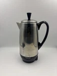 Vtg Farberware Stainless Fcp 412 12-CUP Percolator Coffee Pot Tested Works. Fixed Price $39.99.