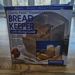 Progressive International Bread Keeper W/ Slicing Guide GBK-9 Clearly Fresh New. Fixed Price $29.95.