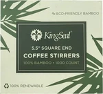 1000 Count Kingseal Bamboo Coffee Stir Sticks, 5.5 Inches, Square End,.... Fixed Price $15.48.