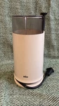 Vintage Braun White Electric Coffee Bean Spice Grinder Tested & Working. Fixed Price $19.99.