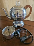 Manning Bowman Art Deco Electric Coffee Percolator Potbelly 391 Chrome Tested. Fixed Price $42.00.