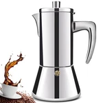 6 Cup 304 Stainless Steel Moka Pot Stovetop Espresso Italian Percolator. Fixed Price $48.72.