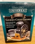 Universal Gourmet Cast Iron Coffee Grinder Antique Style -brand New, Box. Fixed Price $149.95.