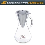Blue BB1011 Pour Over Coffee Brewer With Carafe & Permanent Filter. Fixed Price $27.99.