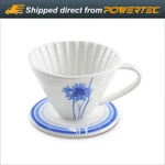 Blue Brew Ceramic Pour Over Coffee Dripper For 1-2 Cups (BB1001). Fixed Price $12.99.