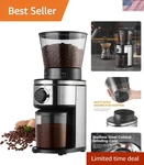 Compact Electric Coffee Grinder - 30 Settings & Double Safety Protection. Fixed Price $101.99.