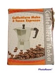 Caffettiera Moka 3 Cup Coffee Espresso Maker, Stovetop, New. Fixed Price $28.00.