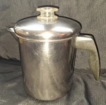 Vintage Farberware Stainless Stove Top Coffee Pot # 768 Percolator 4-8 Cup Korea. Fixed Price $20.00.